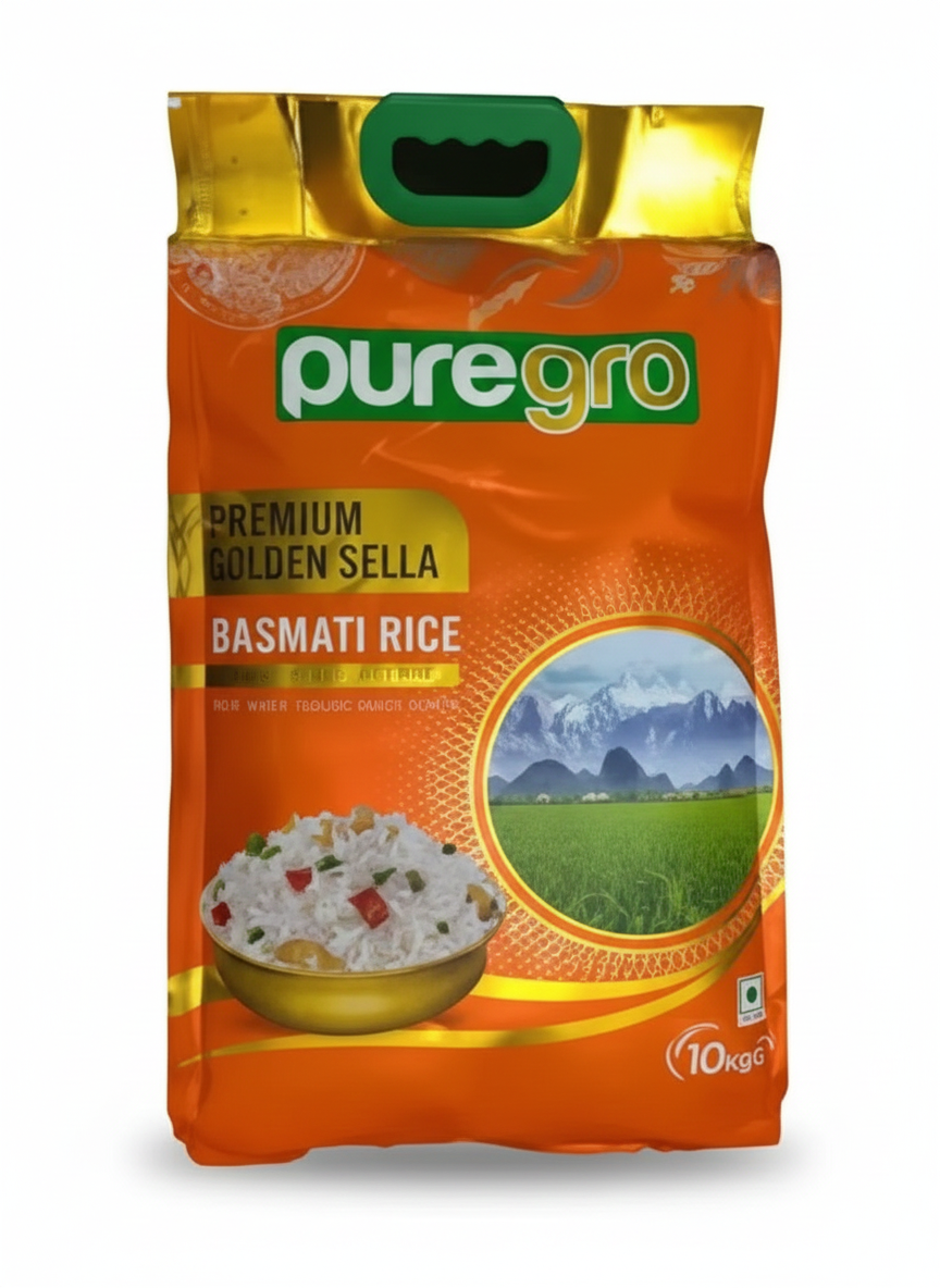 PUREGRO PREMIUM GOLDEN SELLA BASMATI 10KG1