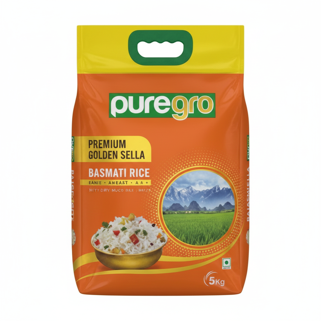 PUREGRO PREMIUM GOLDENSELLA BASMATI 5KG