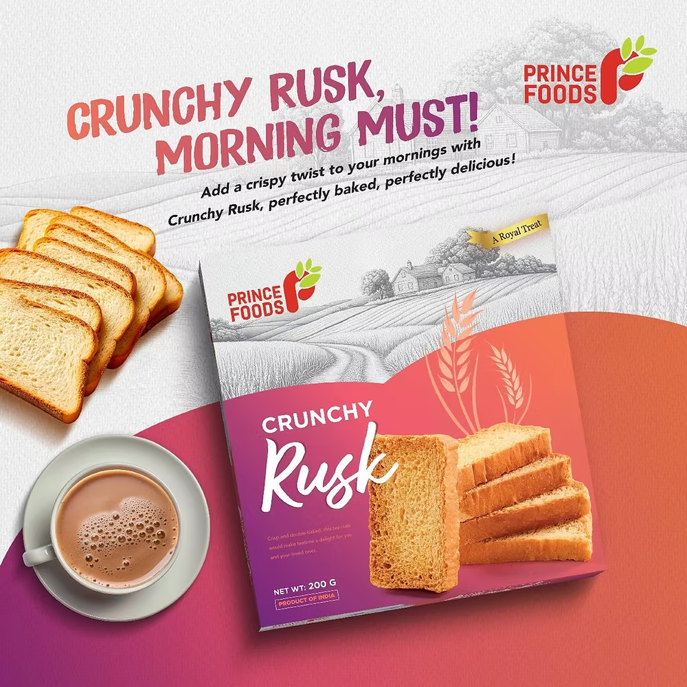 Prince Foods - Crunchy Rusk - 200gm 859048126854 GBP1.69