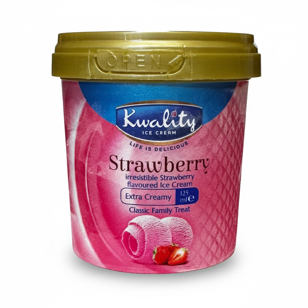 KWALITY STRAWBERRY ICE CREAM 125ML