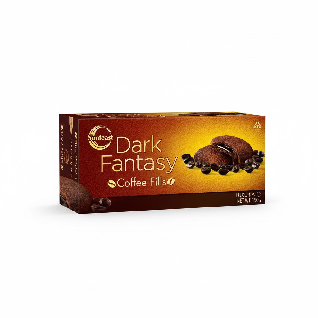 SUNFEAST DARK FANTASY COFFEE FILLS LUXURIA 150G