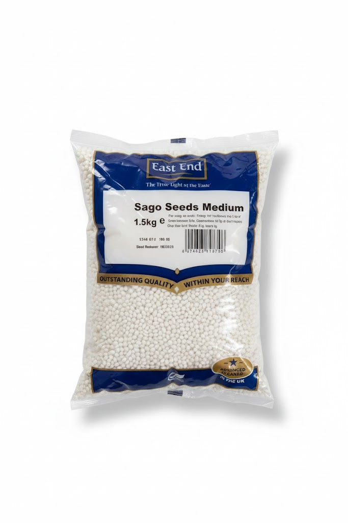 EAST END SAGO SEEDS MEDIUM 1.5KG