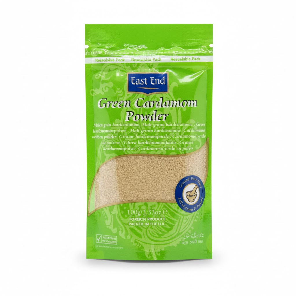 EAST END GREEN CARDAMOM POWDER 100G