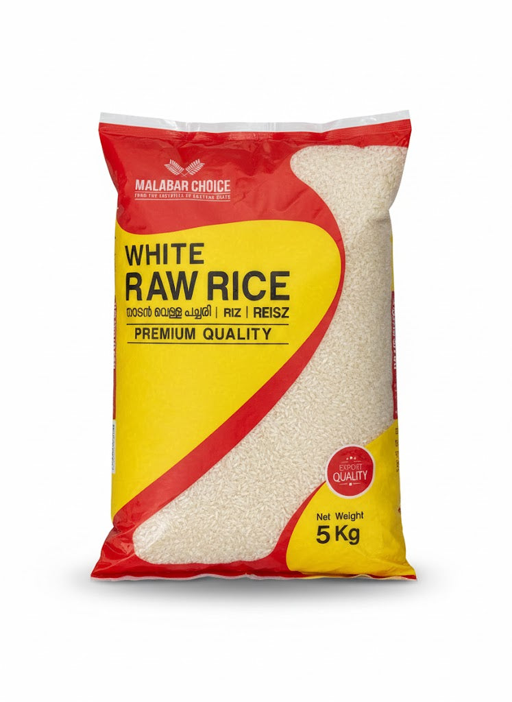 MALABAR CHOICE WHITE RAW RICE 5KG