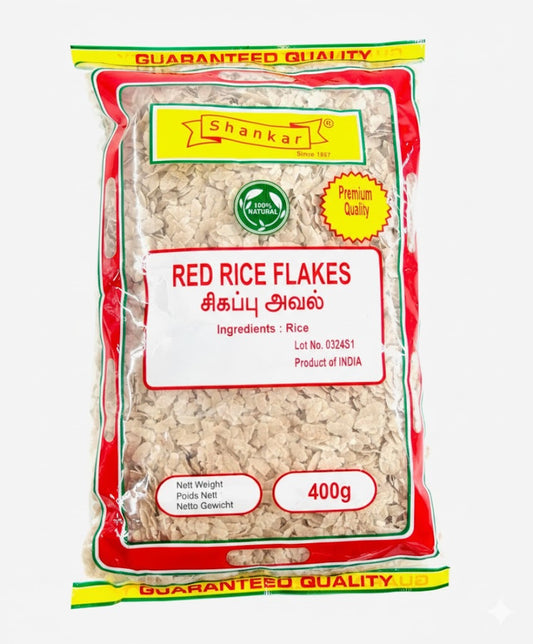 SHANKAR RED RICE FLAKES 400G