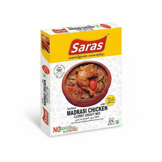 SARAS MADRASI CHICKEN GRAVY MIX 275 GM