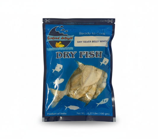 SEA DELIGHTS DRY SILVER BELLY WHOLE 100G