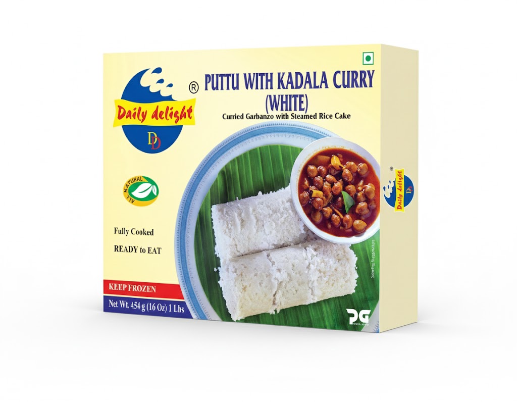 DAILY DELIGHT PUTTU WITH KADALA CURRY