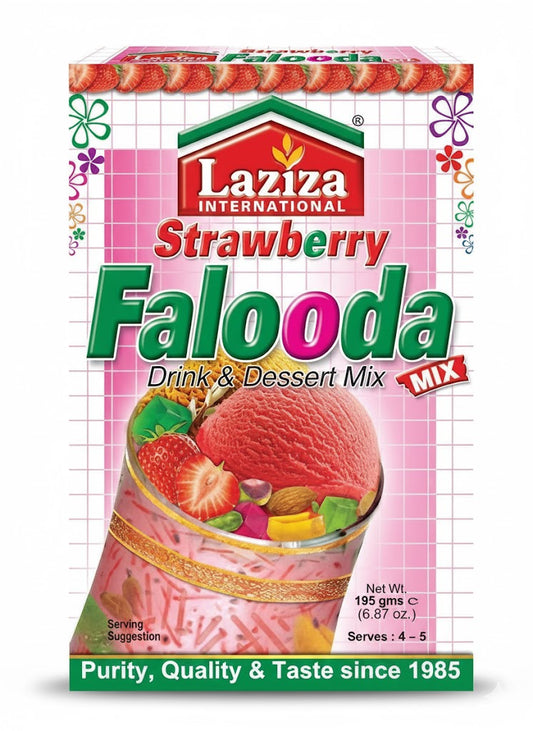 LAZIZA STRAWBERRY FALOODA MIX 195G